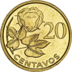 Реверс монеты Мозамбик, 20 сентаво, 2006
