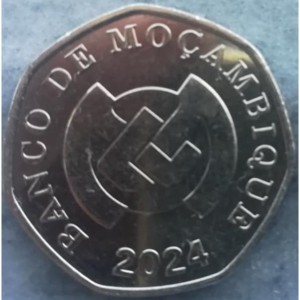 Аверс монеты Мозамбик, 1 метикал, 2024