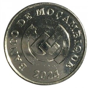 Аверс монеты Мозамбик, 2 метикала, 2024