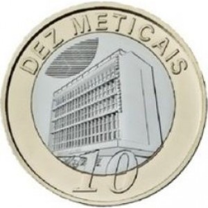 Реверс монеты Мозамбик, 10 метикалов, 2024
