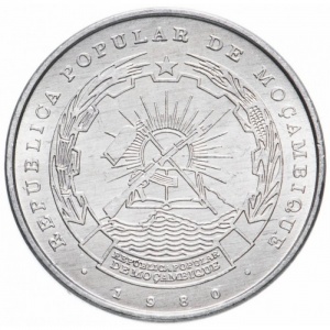 Аверс монеты Мозамбик, 50 сентаво, 1980-1982