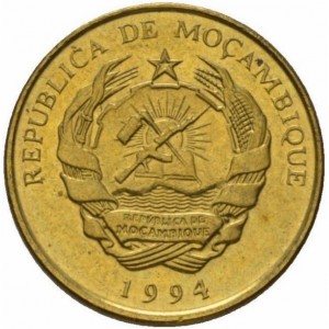 Аверс монеты Мозамбик, 1 метикал, 1994