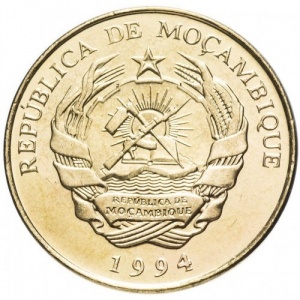 Аверс монеты Мозамбик, 10 метикалов, 1994