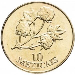 Реверс монеты Мозамбик, 10 метикалов, 1994