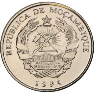 Аверс монеты Мозамбик, 100 метикалов, 1994