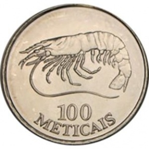 Реверс монеты Мозамбик, 100 метикалов, 1994