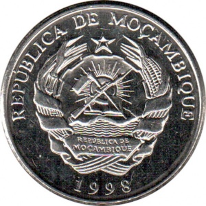 Аверс монеты Мозамбик, 5000 метикалов, 1998