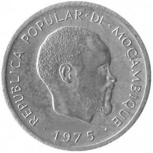 Аверс монеты Мозамбик, 1 сентимо, 1975