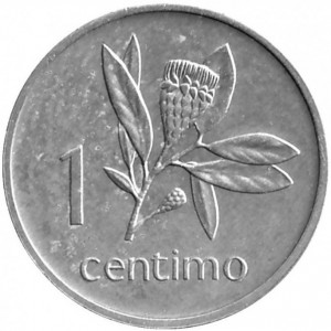 Реверс монеты Мозамбик, 1 сентимо, 1975