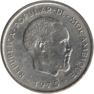 Аверс монеты Мозамбик, 20 сентимо, 1975