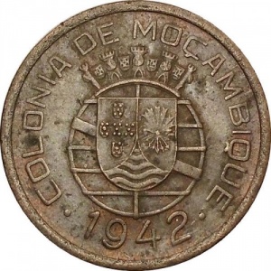 Аверс монеты Мозамбик, 10 сентаво, 1942