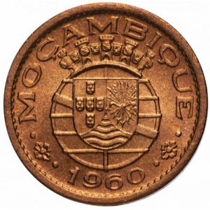 Аверс монеты Мозамбик, 10 сентаво, 1960-1961