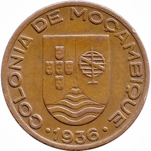Аверс монеты Мозамбик, 20 сентаво, 1936