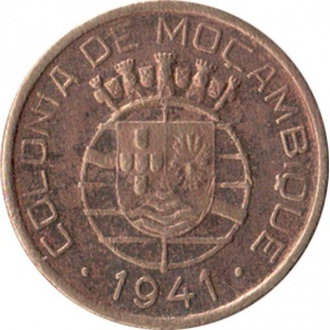 Аверс монеты Мозамбик, 20 сентаво, 1941