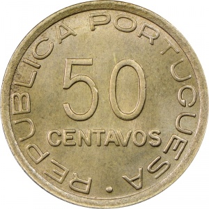 Реверс монеты Мозамбик, 50 сентаво, 1936