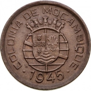 Аверс монеты Мозамбик, 50 сентаво, 1945