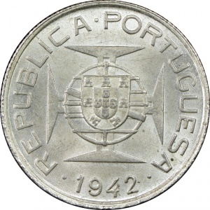 Реверс монеты Мозамбик, 2.5 эскудо, 1938-1951