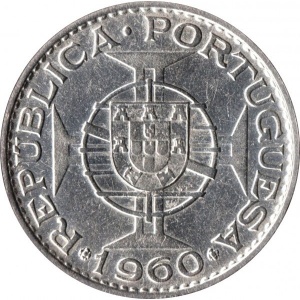 Реверс монеты Мозамбик, 20 эскудо, 1952-1960