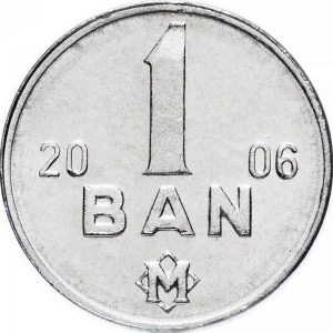 Реверс монеты Молдавия, 1 бан, 1993-2017