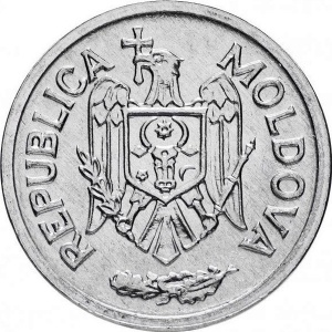 Аверс монеты Молдавия, 5 бань, 1993-2021