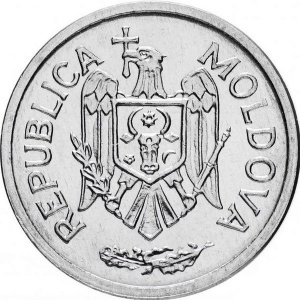 Аверс монеты Молдавия, 25 бань, 1993-2025
