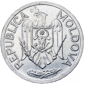 Аверс монеты Молдавия, 1 лей, 1992
