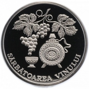 Реверс монеты Молдавия, 10 леев, 2003, Винный фестиваль