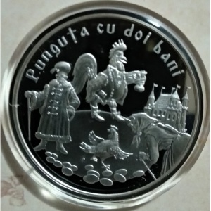 Реверс монеты Молдавия, 20 леев, 2020, Детские сказки - Кошелек с двумя денежками