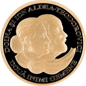 Реверс монеты Молдавия, 100 леев, 2010, Дойна и Ион Алдя-Теодорович