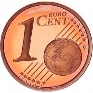 Реверс монеты Монако, 1 евроцент, 2006-2025