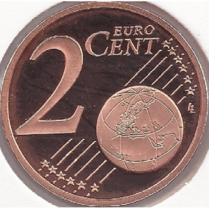 Реверс монеты Монако, 2 евроцента, 2001-2005