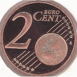 Реверс монеты Монако, 2 евроцента, 2006-2025