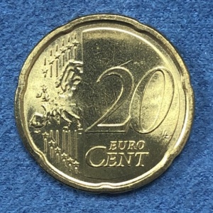 Реверс монеты Монако, 20 евроцентов, 2009-2025