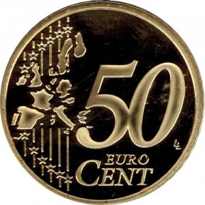 Реверс монеты Монако, 50 евроцентов, 2006