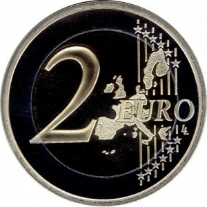 Реверс монеты Монако, 2 евро, 2006
