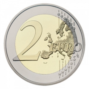 Реверс монеты Монако, 2 евро, 2009-2024
