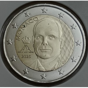Аверс монеты Монако, 2 евро, 2025