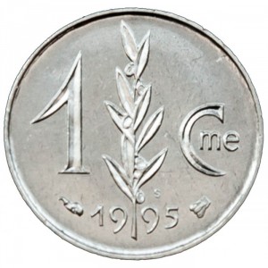 Реверс монеты Монако, 1 сантим, 1976-1995