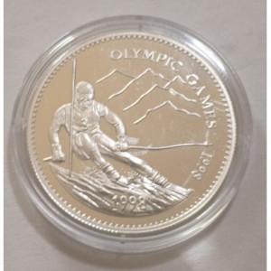 Реверс монеты Монголия, 500 тугриков, 1998, Зимние Олимпийские Игры, Нагано 1998