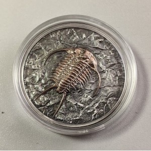 Реверс монеты Монголия, 500 тугриков, 2016, Эволюция жизни - Трилобиты