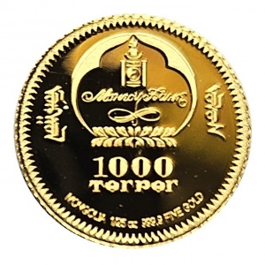 Аверс монеты Монголия, 1000 тугриков, 2006, Королева танцев - Катание на коньках