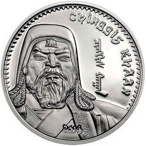 Реверс монеты Монголия, 1000 тугриков, 2014-2016, Чингисхан