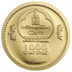 Аверс монеты Монголия, 1000 тугриков, 2017, Китайский гороскоп - год петуха