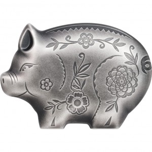 Реверс монеты Монголия, 1000 тугриков, 2019, Год свиньи