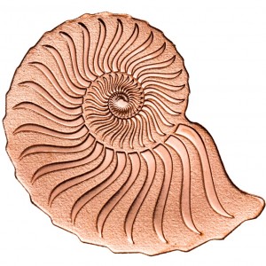 Реверс монеты Монголия, 1000 тугриков, 2019, Аммонит
