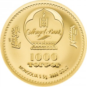 Аверс монеты Монголия, 1000 тугриков, 2021, 200 со дня смерти Наполеона Бонапарта