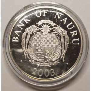 Аверс монеты Науру, 10 долларов, 2003, Европейские памятники - Собор Святого Петра