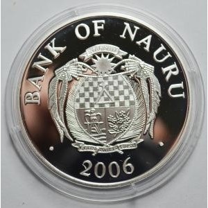 Аверс монеты Науру, 10 долларов, 2006, Европейские памятники - Мон-Сен-Мишель