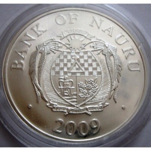 Аверс монеты Науру, 10 долларов, 2009, Чемпионат мира по футболу 2010, ЮАР