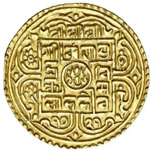 Аверс монеты Непал, 1 мохар, 1799-1806